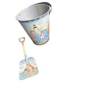 Antique pale and shovel